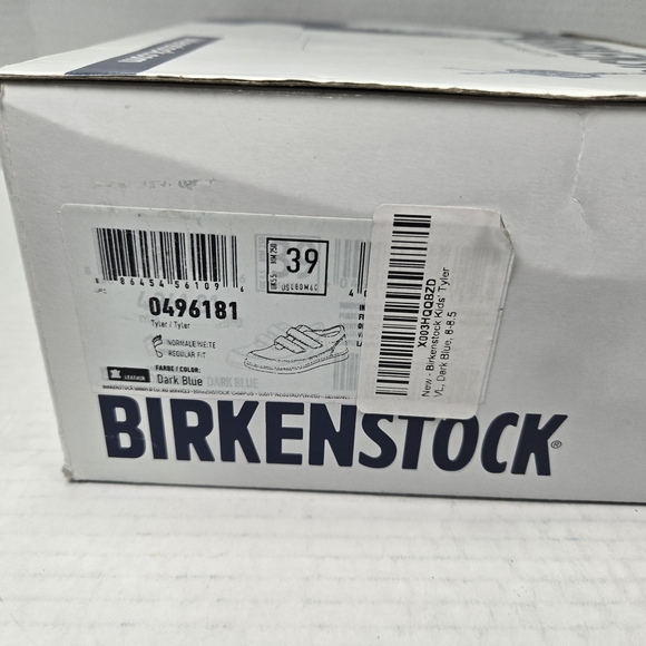 Birkenstock Unisex Tyler Oxford Velcro Closure Blue Suede Shoes EU 39 US W8 M6 - Picture 12 of 12